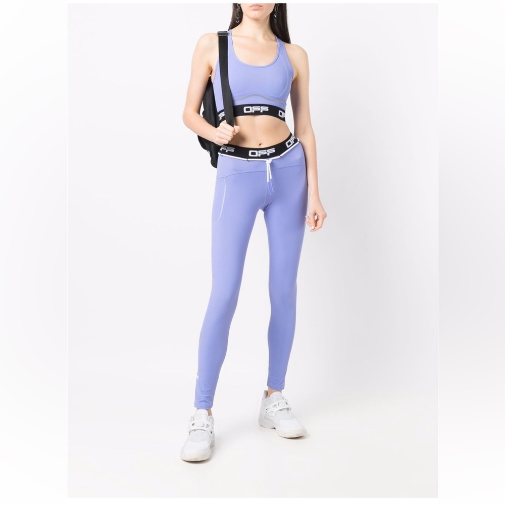 - Off-WHITE active logo leggings set